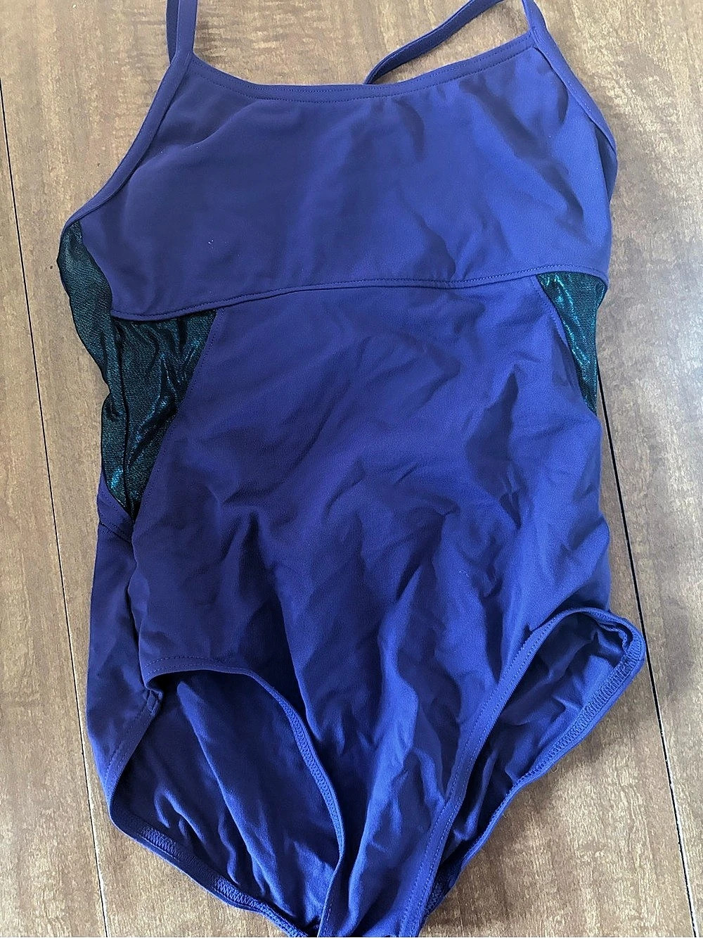 Capezio Girls Purple & Black Leotard Size Large